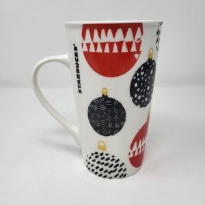 Starbucks 2016 Holiday Ornament Christmas Tall Coffee Tea Mug Cup 16 oz